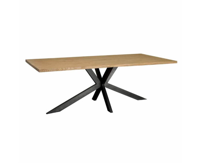 Eettafel Luna rechthoek eiken 240x100 cm - Smoke brown