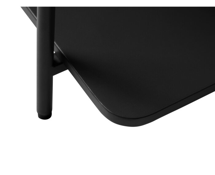 Salontafel Yuba vierkant metaal 75x75 cm - Zwart