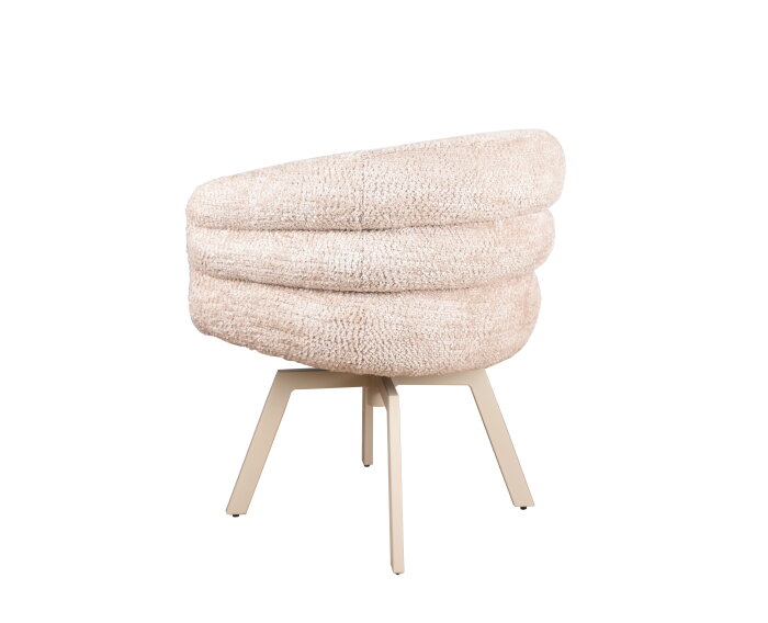Eetkamerstoel Imola poot Mars draaibaar Beige - be lovely beige 170