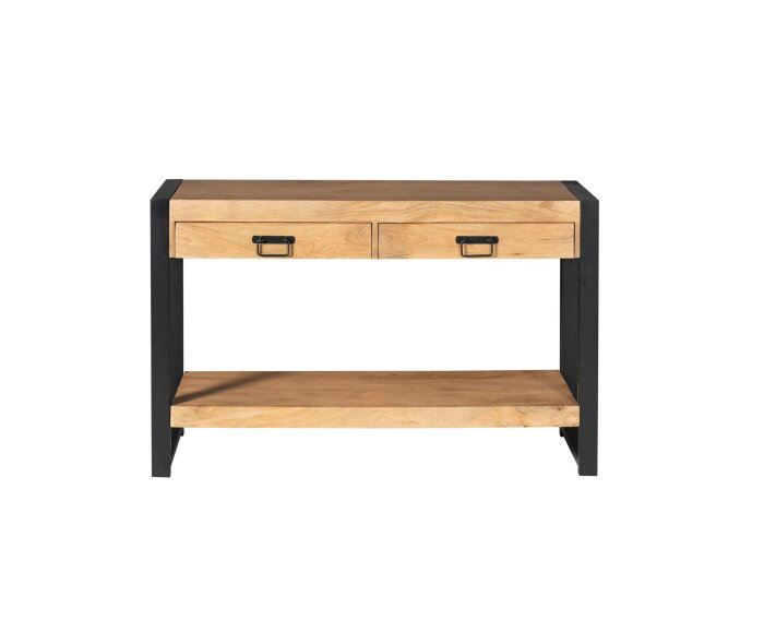 Sidetable Britt 120 cm mango metaal - Naturel | Meubelplaats