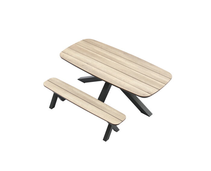 Bradford HPL table 220cm wood