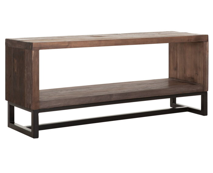 TV stand Timber small, 1 open rack,45x120x35 cm, mixed wood