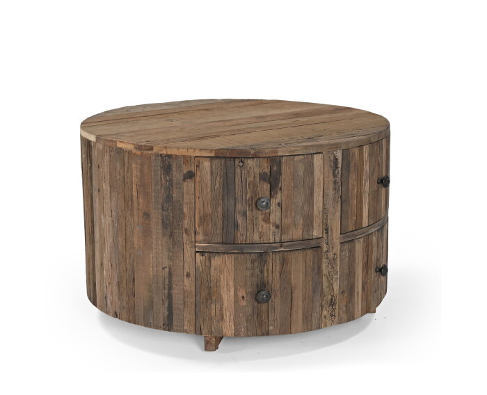 Salontafel Rond met 4 Laden Roots