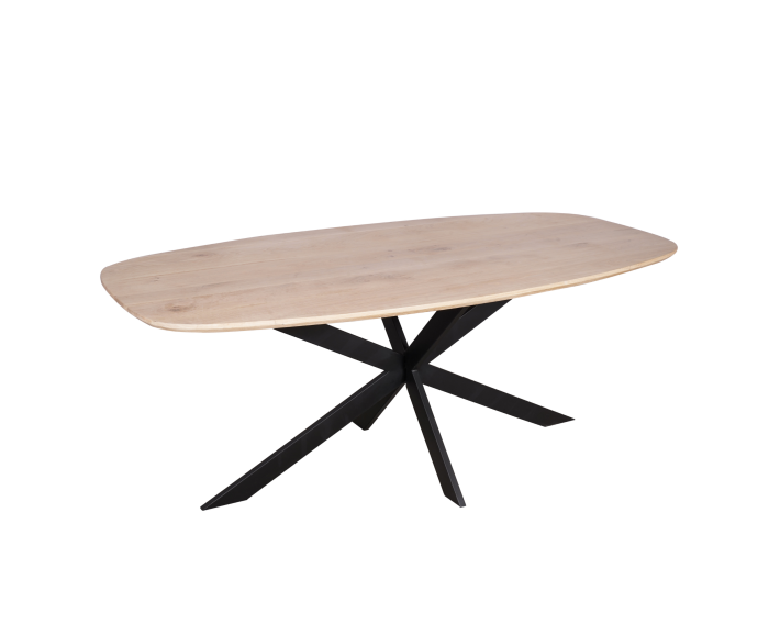 Eiken eettafel Ferris | Deens Ovaal 200 cm | Naturel