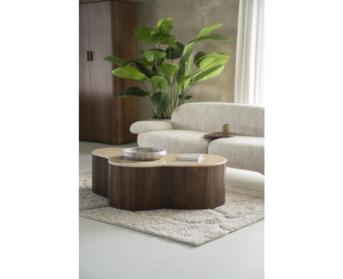 Salontafel Mari 129x84cm - bruin | Eleonora