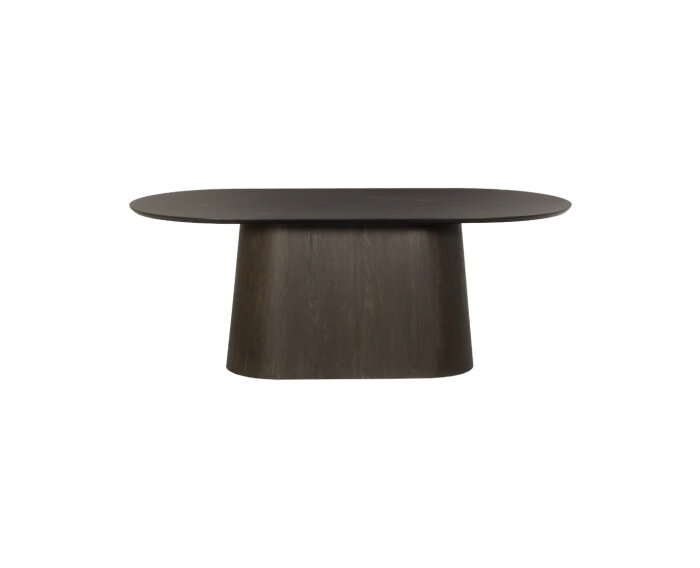 Eettafel Novero ovaal eiken 200x110 cm - Espresso
