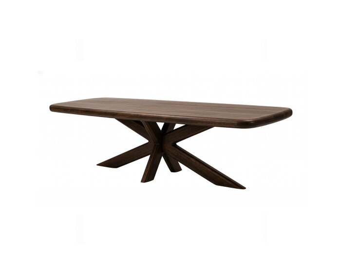 Eetkamertafel 240, langwerpig met ronde hoeken, Mango Wabi Brown - Obelix Table Collection