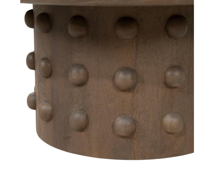 Coffee table PopDot 80x80cm - bruin | BY-BOO