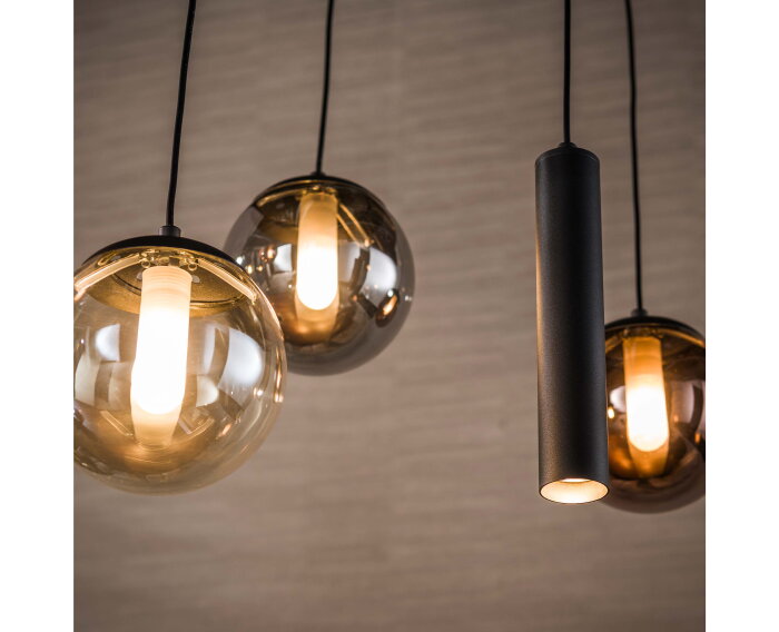 Hanglamp Orb 6+5L - Zwart