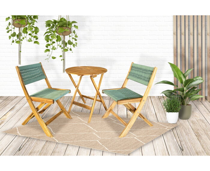 Lanzarote bistro set green FSC 100%