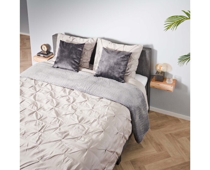 Nachtkastje 1L set/2 tree XS - Massief acacia naturel