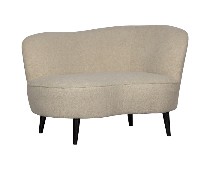 Sara Lounge Fauteuil Rechts Teddy Off White - WOOOD
