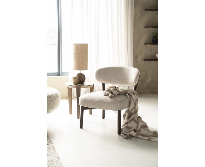 Fauteuil Mikky bruin - taupe | Eleonora