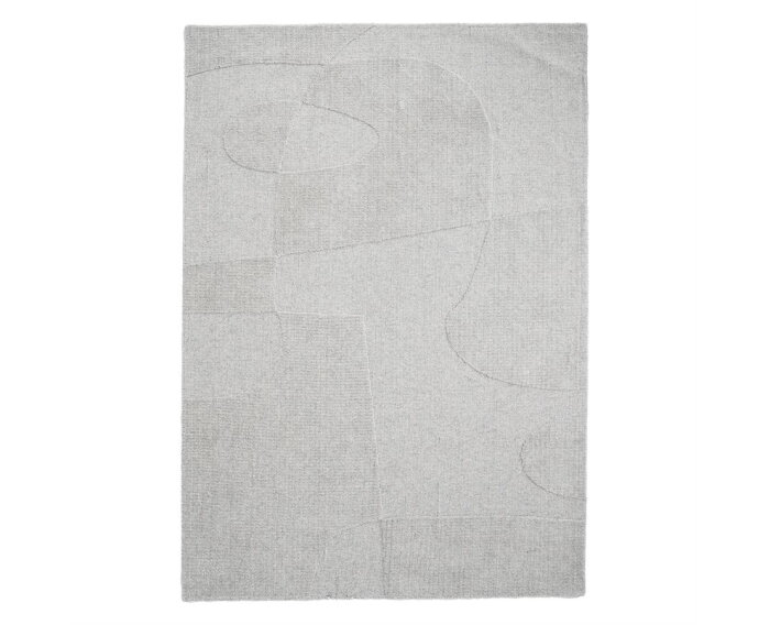 Carpet Yuka 190x290cm - light grey | BY-BOO