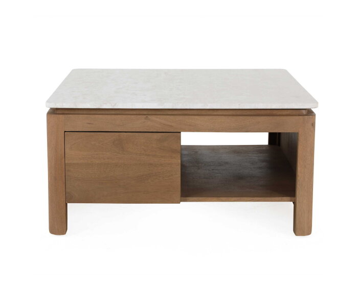Bovenblad Salontafel Dallas Beige Marmer