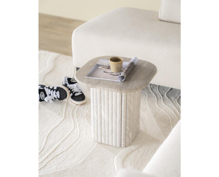 Side table Dorique 45x45cm - bruin | BY-BOO