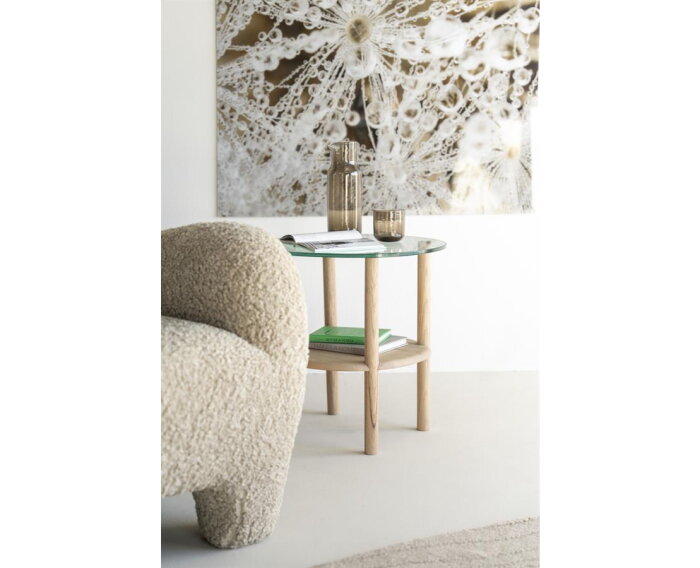 Bijzettafel Cleo 50x45cm - naturel | Eleonora