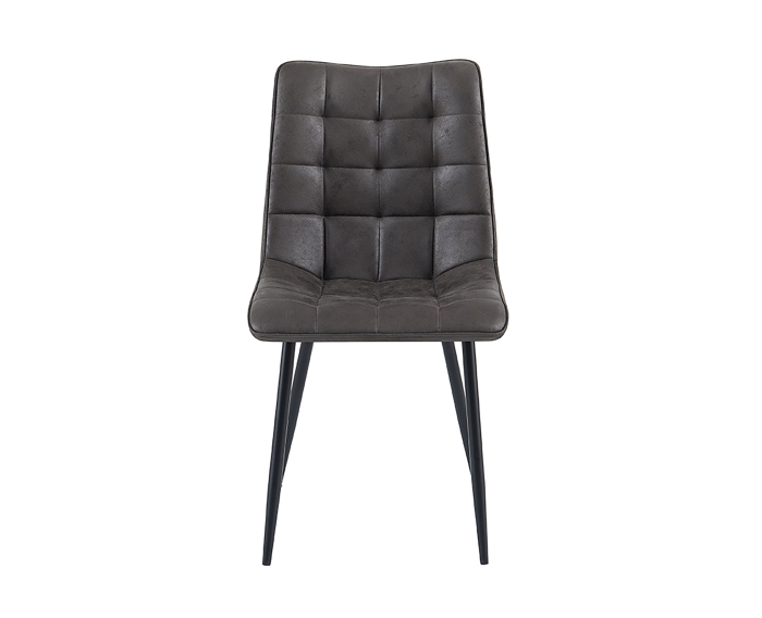 Eetkamerstoel Lucille microleer - Antraciet
