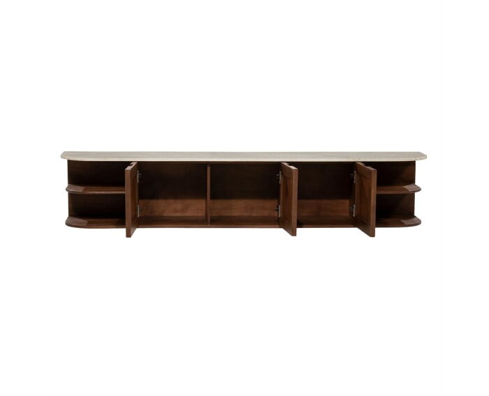 TV meubel Vigo 200x38cm - bruin | Eleonora