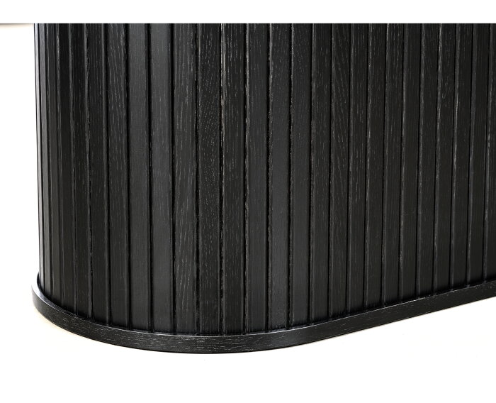 Eettafel Nola ovaal 180x95 cm eiken- zwart