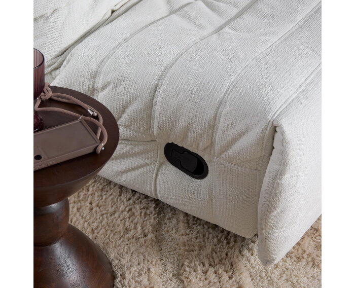 Relaxfauteuil Zen - Draaibaar & Verstelbaar - Aragon stof - Naturel - 78&times;97&times;90 cm - Starfurn