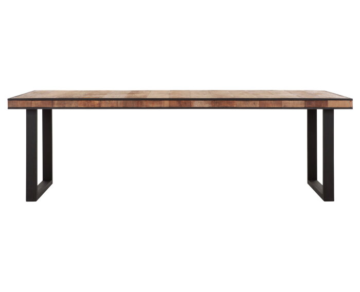 Dining table Cosmo rectangular,78x225x100 cm, recycled teakwood