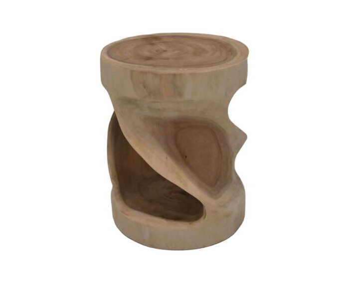 Krukje rond  - 30x30x44 - naturel -  Munggur