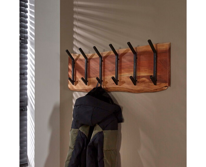 Kapstok Timber 2x6 haken 100 cm