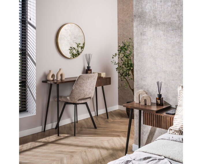 Haltafel Carve - Massief acacia drift brown