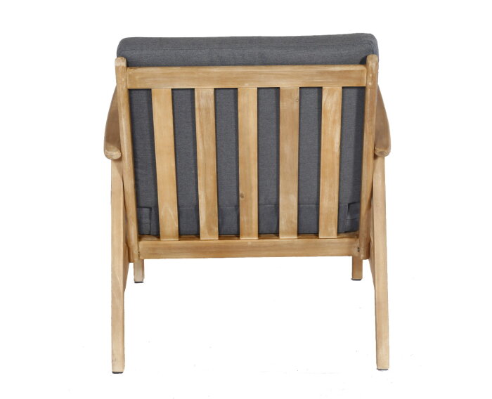 NARVIK LOUNGE SET - LIGHT TEAK LOOK / ROYAL ANTHRACITE