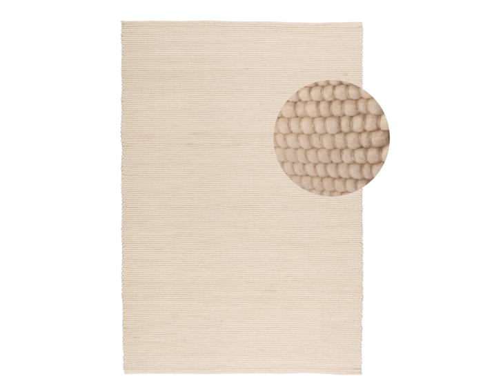 by fonQ Dots Vloerkleed - Cr&egrave;me - Rechthoekig - 160 x 230 cm