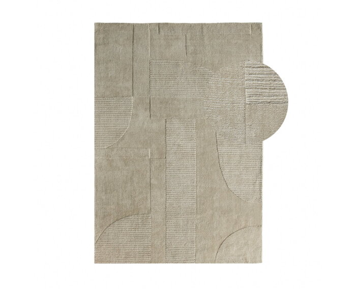 by fonQ Shapes Vloerkleed - Sage - Rechthoekig - 160 x 230 cm