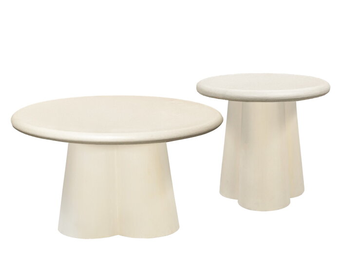 Salontafel Brix Clubs Sandy beton ciré Ø80 cm - Beige