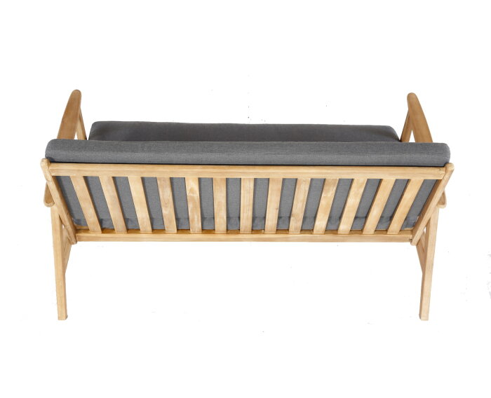 NARVIK LOUNGE SET - LIGHT TEAK LOOK / ROYAL ANTHRACITE