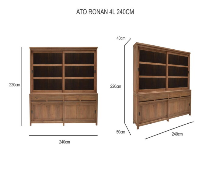 Winkelkast AT-017 - 100x50/40x220, Halus