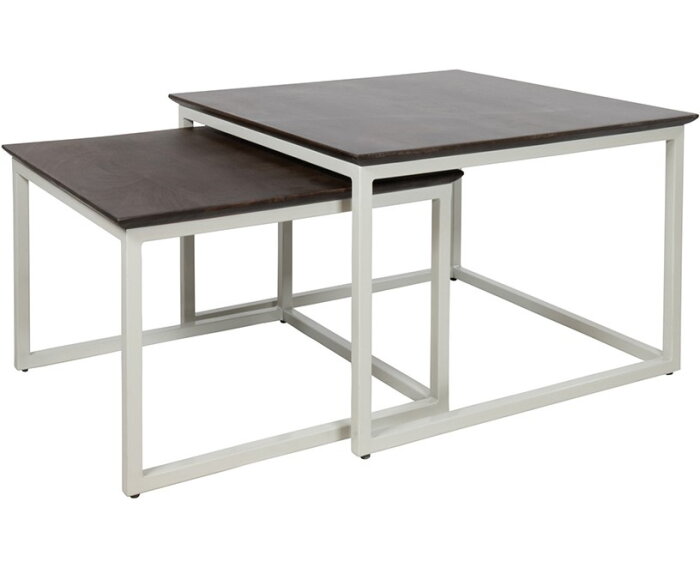 Jamaica salontafel, vierkant, set van 2 - Welcome Home Collection