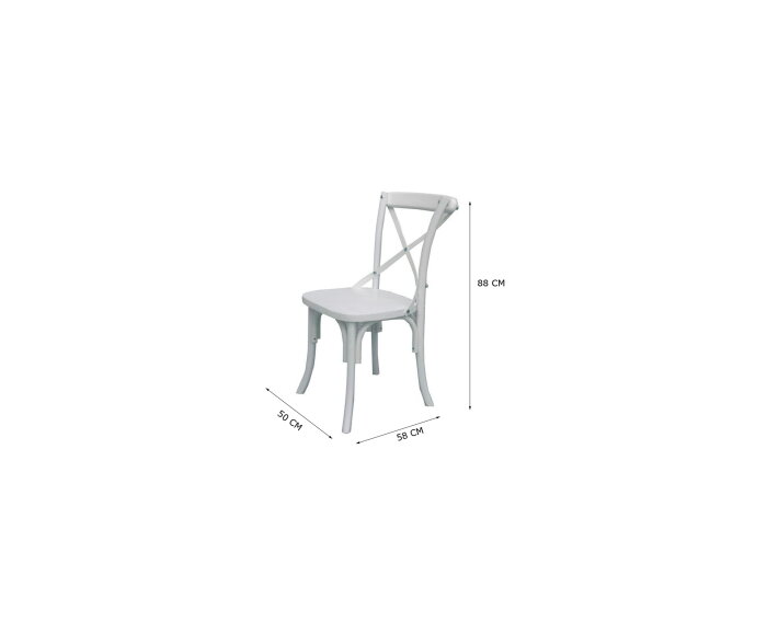 PARIS CHAIR  -  WOOD ACACIA FRESH WHITE