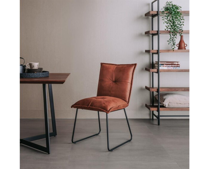 Seda Stoel - fabric Cherokee 8 cognac