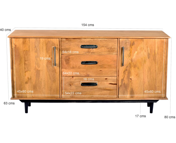 Dressoir Ayleen 152cm | Livingfurn
