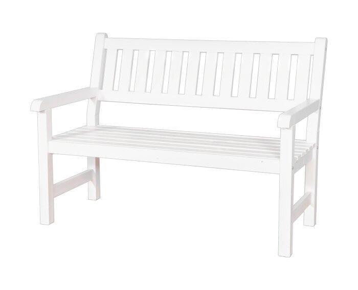 Tuinbank Bordeaux 2-Zits Grenen 125 cm - Wit