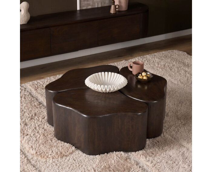Salontafel Elara Mangohout Bruin 115 cm