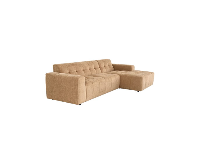 MySofa Ruby Hoekbank Camel 2,5 zits AL + Lounge R