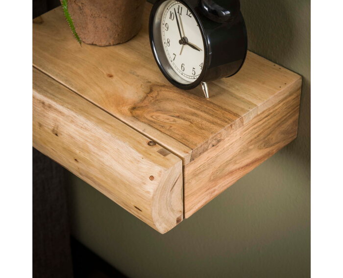 Nachtkastje 1L set/2 tree XS - Massief acacia naturel