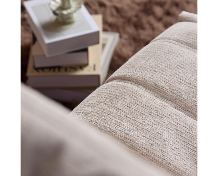 Relaxfauteuil Zen - Draaibaar & Verstelbaar - Aragon stof - Beige - 78&times;97&times;90 cm - Starfurn