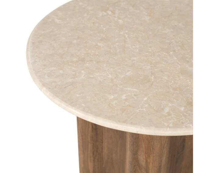 Bijzettafel Bodhi 50x50cm - bruin | Eleonora