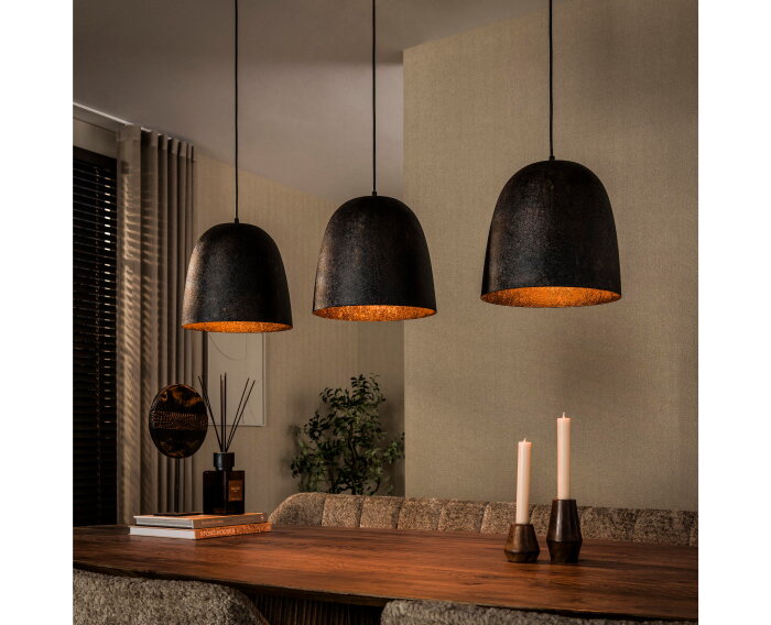 Hanglamp Nova 3L - Smoked brown