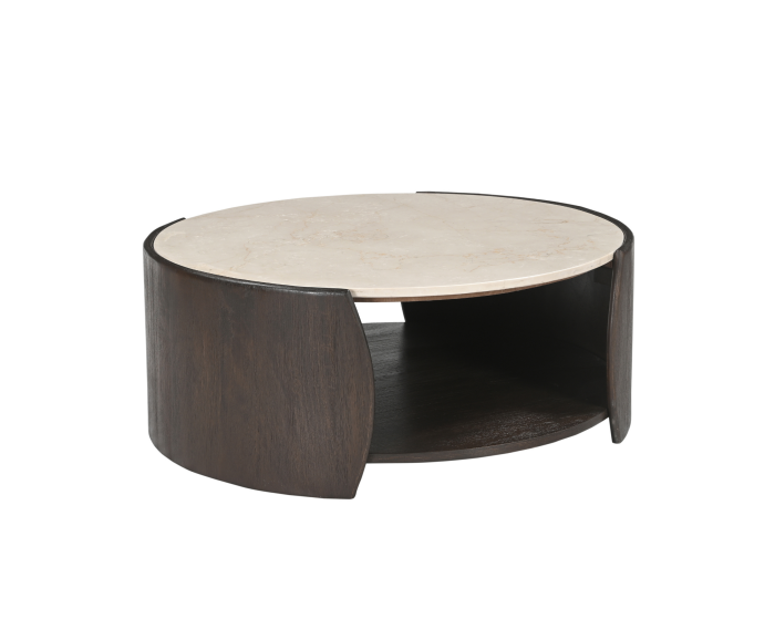 Salontafel Rune Botticino marmer 80 cm