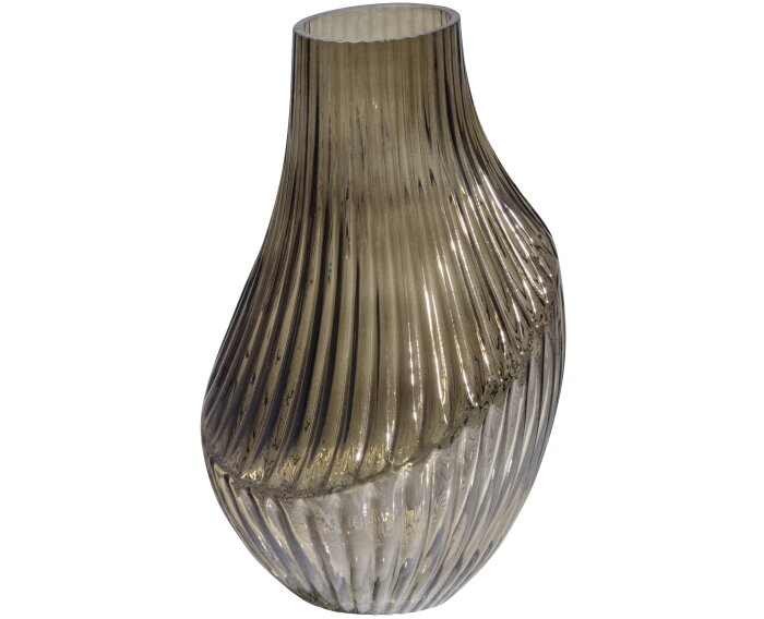 Toot Vaas Glas Smoke 25xØ15cm - BePureHome