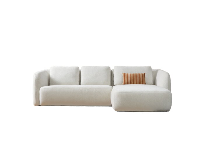 Hoekbank CLOUD met chaise longue rechts - Beige