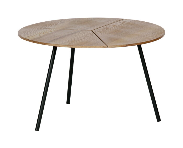 Rodi Bijzettafel L Hout/metaal Bruin 38xØ60 - WOOOD